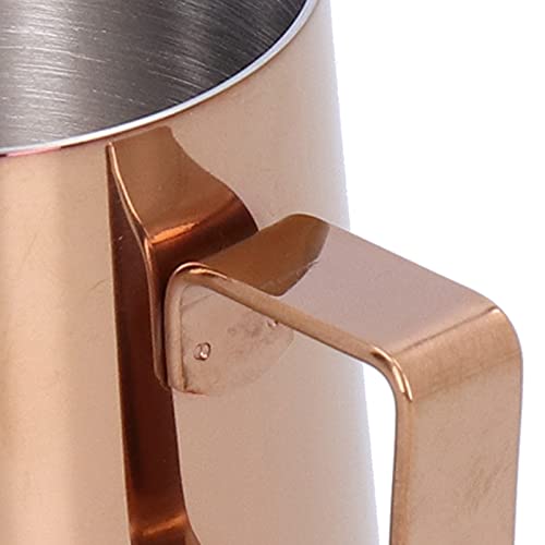 Panela de café, chaleira de pescoço de ganso brilhante ouro rosê cafeteira antiferrugem para casa pa