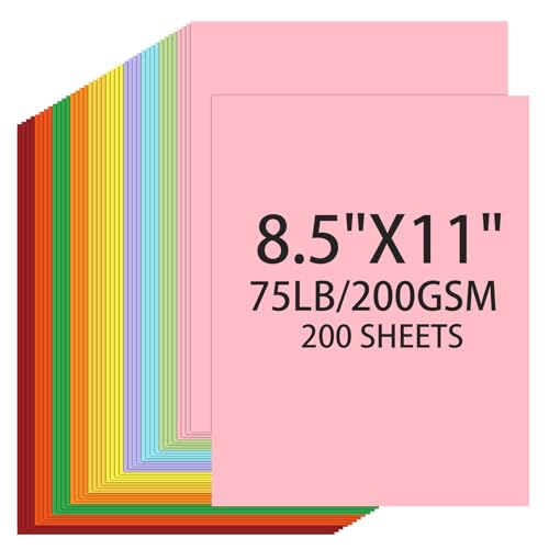 Papier cartonné multicolore 21,6 x 27,9 cm pour dessin et pliage origami