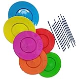 mophrati 屋外アクロバットおもちゃ ジャグリングセット 楽しい回転プレート付き パフォーマンス小道具 子供 大人 スキルビルディング ジャグリングセット