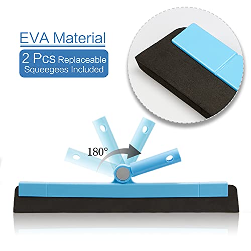 Kolliee Floor Squeegee Adjustable Professional Water Squeegee Foam With 50" Handle For Garage Tile Shower Hair Floor Wiper #TOP7