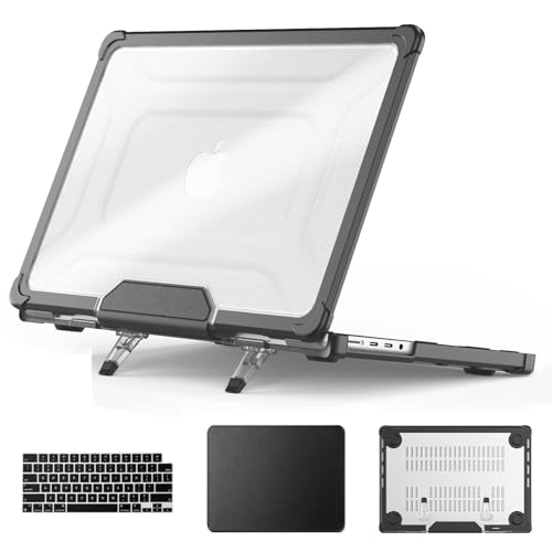 HXCASEAC Case for MacBook Pro 14 inch with Stand，Keyboard Cover, Mouse Pad