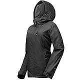 【Atmungsaktiv: 8000g/m²/24hr】: 33000ft Wanderjacke damen wasserdicht atmungsaktiv , Es befindet sich unter Ihrem Arm und mit dem Reißverschluss, um Sie durch Verdunstung von Feuchtigkeit trocken und angenehm zu halten.Es kann den Reißverschluss bei anstrengenden Übungen öffnen und die Belüftung beschleunigen.Und das Mesh-Futter-Design lässt Sie bequemer tragen.