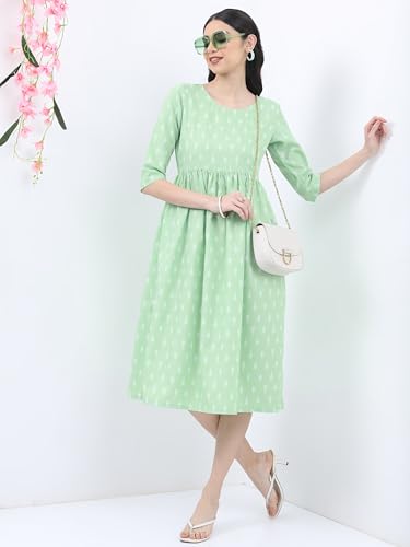Image of Vishudh Women's Casual Dress | Comfortable Everyday Wear for All Occasions | Chic & Versatile Fashion for Women