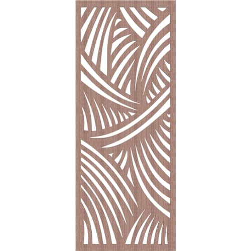 Image of Chester Decorative Pierced Fretwork Wood Wall Panels, 21 3 /8 inchW x 54 3 /8 inchH x 3 /8 inchT, Walnut