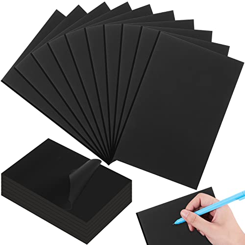Blocs notes adhésives vierges grands formats noirs pour remplacer vos petits post-it illisibles
