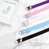 JewelryWe Schmuck Damen Choker Halsband Leder Halskette Gothic Punk Lolita Herz Collier Kette verstellbare Schnalle Kragen Halsketten für Frauen Mädchen Schwarz