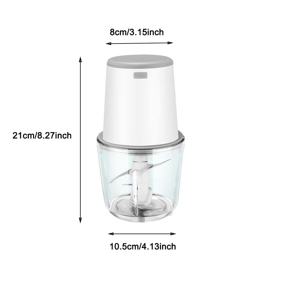 Tritatutto elettrico, 600 ml, adatto per alimenti per bambini, cipolla e altre verdure
