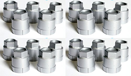 BB Auto Set of 20 New Silver Screw on Wheel Lug nut Covers for 82-92 Chevrolet Camaro z28 RS IROC Pontiac Firebird Trans Am Formula GTA