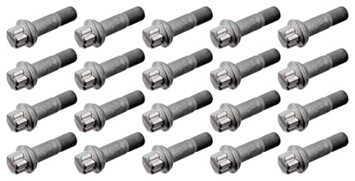 febi bilstein 29196 20 Wheel Bolts M14 x 1.5 Ball Collar Silver