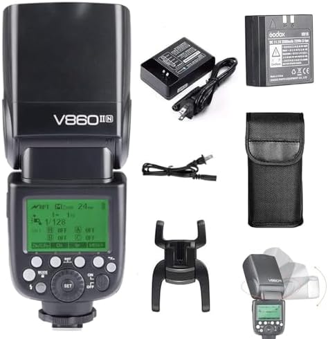 Amazon.com: GODOX V860II-N Kit I-TTL GN60 2.4G HSS 1/8000s Li-ion