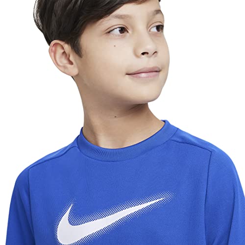 Nike Multi Big Boys' Dri-FIT Graphic Training Top (Large, Game Royal/White)3