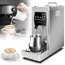 Commercial Milk Frother Electric Steam Milk Frothing Machine Milk Steamer Machine Automatic Coffee Milk Foam Machine Steam Milk Frother Machine Electric Steam Foam Maker for Coffee Shop