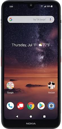 Miniatura 2 de Nokia Teléfono celular bloqueado Verizon 3V, 6.26" HD+, 13MP, azul