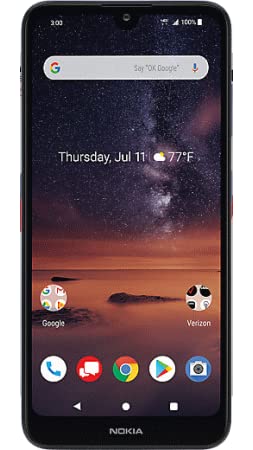 Nokia 3V Verizon Locked Cellphone, 6.26" HD+, 13MP, Blue by Nokia - Image 2