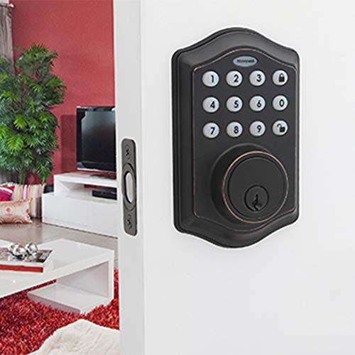 Honeywell Safes & Door Locks - 8712409 Electronic Entry Deadbolt With Keypad, Oil Rubbed Bronze, 2.9 X 2 X 6.2 Inches #TOP4