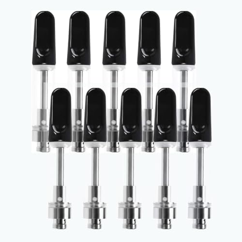 【510 CBDアトマイザー】電子タバコ アトマイザー 5本セット/10本セット 互換用アトマイザー 510スレッド対応 1.0ml アトマイザー エアリステック リキッドも対応可能 液漏れ防止 フレッシュな味ガ楽しむ 液体がなければニコチンもない (ブラ