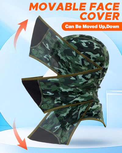 Image of Balaclava Face Ski Mask with Movable Design for Men Women-Fleece Winter Face Covering for Cold Weather Skiing Outdoor Work