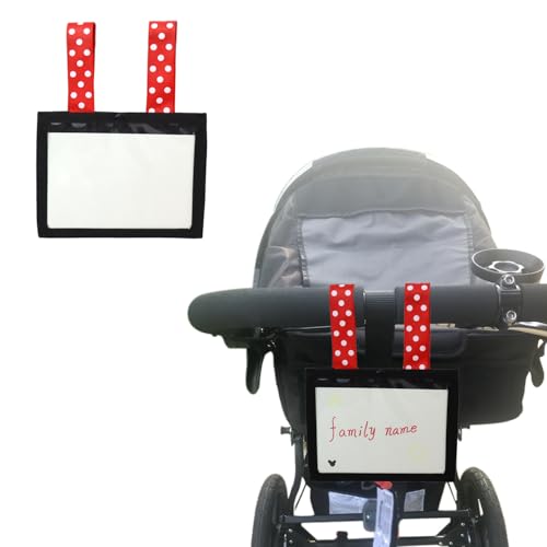 Personalized Family Name Stroller Amusement Theme Park Sign for Stroller Identifier Spotter Baby Carrier Wheelchair