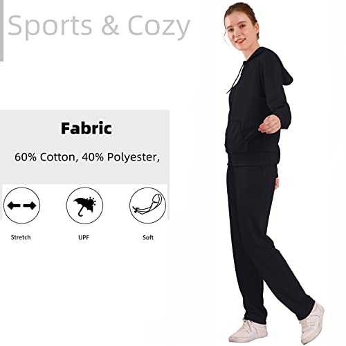 Image of Velour Tracksuit Womens 2 Pieces Joggers Outfits Jogging Sweatsuits Set Soft Sports Sweat Suits Pants