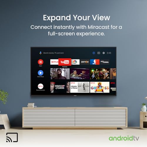 تلفزيون سمارت LED من ستار تراك، تلفزيون HD 32 بوصة، اندرويد 14.0، شاشة A+، واي فاي، ميراكاست، نتفليكس، يوتيوب، برايم فيديو، HDMI، USB