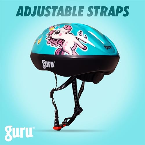 Image of GURU Cycling Helmet, Light Weight with Superior Ventilation, Helmet for Mountain, Road Bike & Skating Helmet with Premium White EPS Foam Lining, Ideal for Adults and Kids