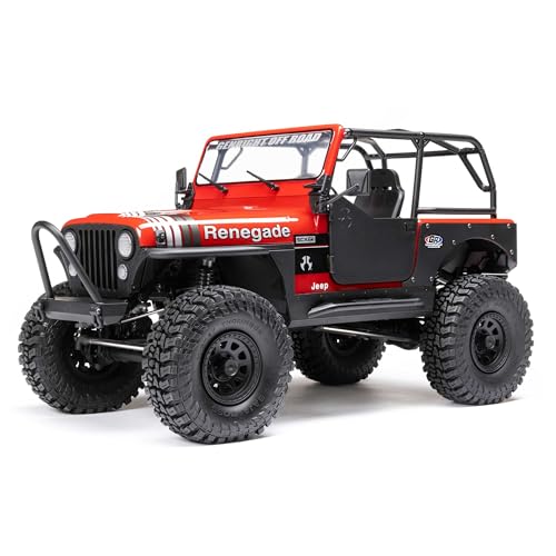 Axial RC Truck 1/10 SCX10 III Jeep CJ-7 4X4 RTR Brushed Rock Crawler, Red by Axial - Used condition - Image 7
