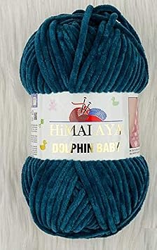 Himalaya Dolphin Baby Wool Blanket Yarn - 5 x 100g, 500g 17.63 oz, 655 yds 600m, Velvet, Super Bulky, Crochet, 655 yds 600m