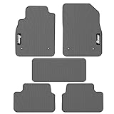 IKON MOTORSPORTS, Custom Fit Floor Mats Compatible with 2008-2015 Chevrolet Cruze, 16 Cruze Limited, Latex Heavy Duty All Weather Season Car Auto Front Rear Carpets Liner 5PC Gray/Grey
