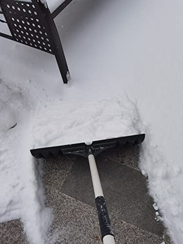 Pala per la rimozione della Neve, Pala per Auto di Emergenza Leggera Grande con Manico Lungo e Pala con Lama Larga 20 Pollici, Strumento per la rimozione della Neve per impieghi gravosi