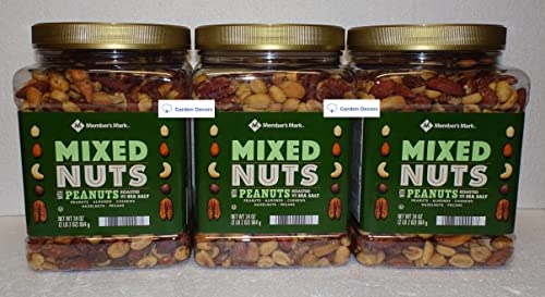 Member S Mark Roasted And Salted Mixed Nuts With Peanuts 34Oz 964G (Three Jars) #TOP13
