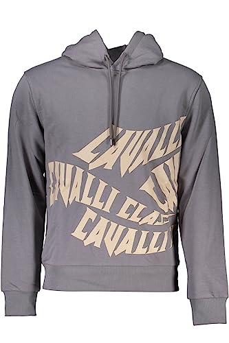 Felpa senza zip uomo grigio Cavalli Class le confort thermique sans compromis