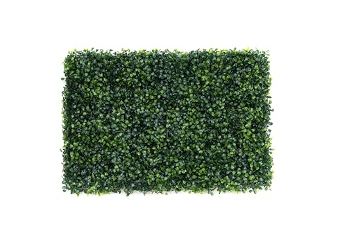 Valyria Home Jardín Vertical Artificial 4 Unidades 40x60 cm | Setos de Boj para Pared Interior y Exterior | Color Verde Oscuro | Sin Protección UV | Paneles Decorativos de Plantas Artificiales
