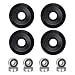 NONMON 4pcs Skateboard Wheels 52mm with Bearings, Street Wheels 95A for Street Tricks Longboard Cruiser