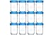 Nellam Baby Food Storage Containers - Leakproof, Airtight, Glass Jars for Freezing & Homemade Babyfood Prep - Reusable, BPA Free, 12 x 8oz Set, that is Microwave & Dishwasher Safe