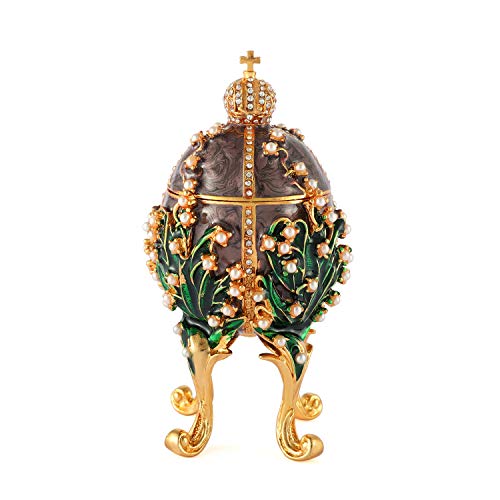 Furuida Jewelry Trinket Boxes Faberge Egg Victorian Style Ornaments Antique