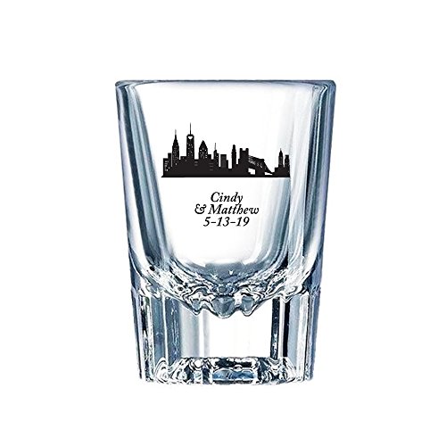 Vasos Personalizados de Vidrio 12 Unidades Negro