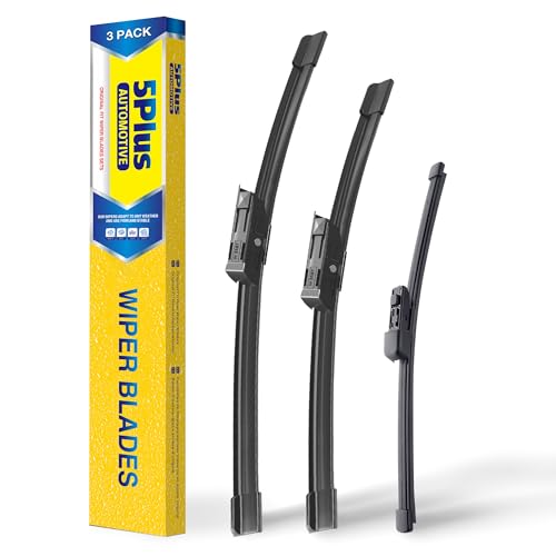 5 PLUS Windshield Wipers Replacement For 2020-2015 Volkswagen Golf, 2020-2015 VW GTI Windshield Wipers, Original Equipment Automotive Replacement Windshield Wiper Blades 26'+18'+11'(3 Wipers)