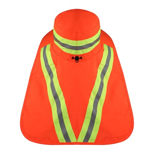 Image of Unisex High Visibility Reflective Bucket Hat Mesh Wide Brim Work Safety Boonie Hat Sun Protection Packable Sun Cap Bucket Cap