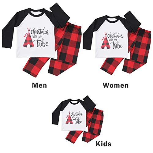 Angelggh Matching Christmas Pajamas For Family, Holiday Pjs For Women/Men/Kids/Couples, Vacation Cute Printed Loungewear Sleepwear (Kids, 2-3T, Black White) #TOP5