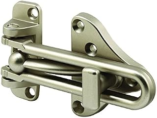 Defender Security U 11316 Swing Bar Door Guard With High Security Auxiliary Lock
