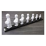 Fait à la main Bouddha-skulpturengruppe en 2 Parties en Fibre de Verre-Martin Klein signé Sculpture en Fibre de Verre