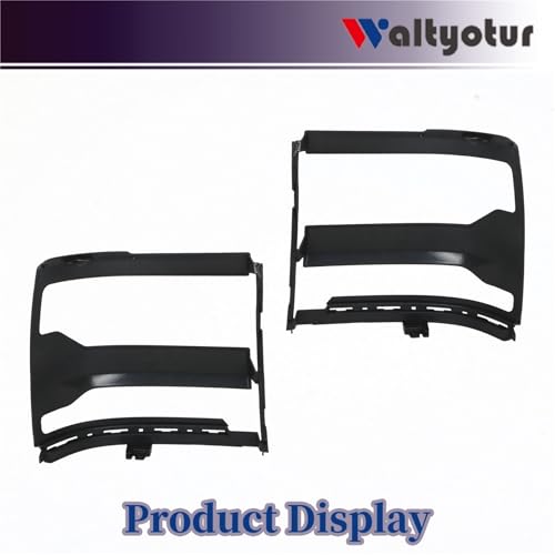 waltyotur A Pair Black Left Right Headlight Bezel Cover Trim Replacement for Silverado 1500 2016 2017 2018 by waltyotur - Image 3