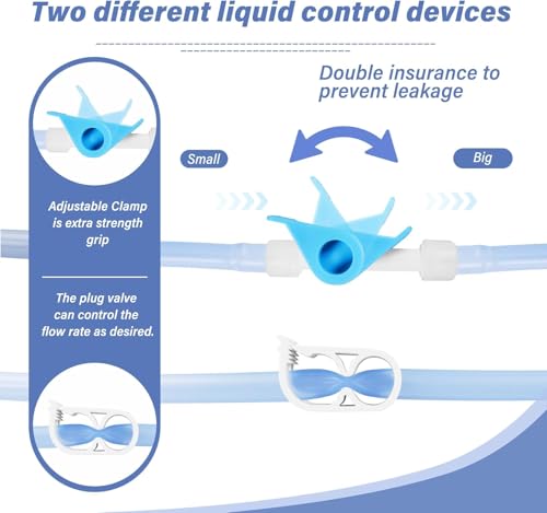 Image of TopQuaFocus 2Qt Silicone Enema Kit for Colon Cleaning, Reusable Home Coffee Enema Bag - 6.5ft Long Tube Clear Colon Cleanse Enemas Bag for Women & Man