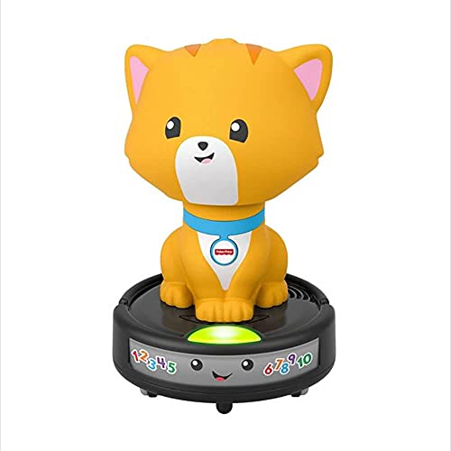 Image of Fisher-Price Laugh & Learn Crawl-After Cat on a Vac, Musical Toy for Crawling Babies and Walking Toddlers