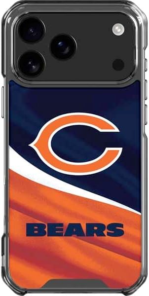 Skinit Clear Phone Case Compatible with iPhone 17 Pro Max - Officially Licensed NFL Chicago Bears Large Logo Design