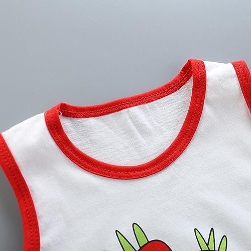 Image of LOFN Cotton Clothing Sets for Baby Boys & Baby Girls Pack Of 3 - Unisex Clothing sets Half sleeve T-Shirt & Shorts Pack Of 3 (KDST2-AFWH-KDST7-BLWH-KDST12-WHRD)