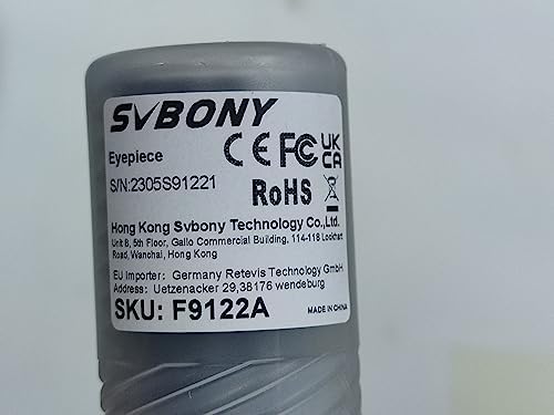 Svbony Okurek 40 mm, okularek Plossl, 1,25 cala w pełni multicoated ołówek do teleskopu astronomicznego