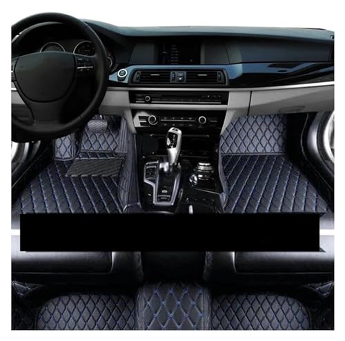 Tapis de sol voiture cuir noir bleu accessoires pour Toyota RAV4 2019 2020 2021 2022