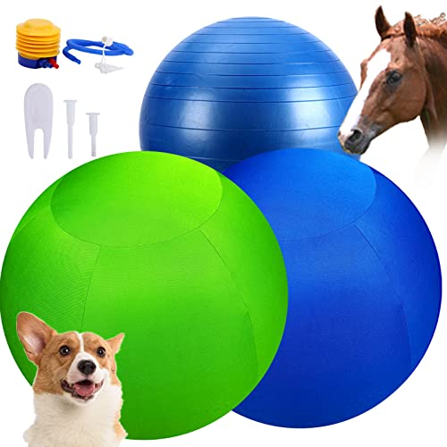Swyivy 30" Horse Ball With 2 Covers, Giant Horse Balls For Play For Horses To Play With, Extra Large Equine Training Ball #TOP25
