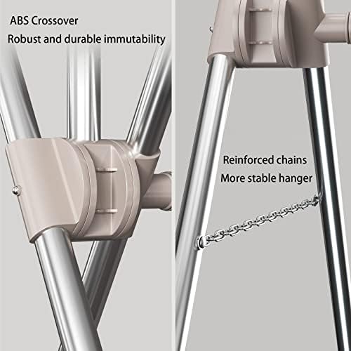 This Foldable Clothes Drying Rack Retractable Heavy Duty Stainless Steel Laundry Drying Racks, Clothes Drying Racks Outdoor, Foldable Portable Space Saving Clothes Drying Rack